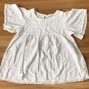 White embroidered top